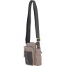 Fenland Canvas & Leather Crossbody Bag - Mud/Grey FEN751