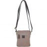 Fenland Canvas & Leather Crossbody Bag - Mud/Grey FEN751