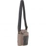Fenland Fenland Canvas & Leather Crossbody Bag - Mud/Grey FEN751