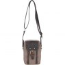 Fenland Canvas & Leather Body Bag - Mud/Grey FEN750
