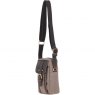 Fenland Canvas & Leather Body Bag - Mud/Grey FEN750