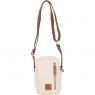 Fenland Canvas & Leather Body Bag - Tan/Cream FEN750