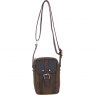 Fenland Canvas & Leather Body Bag - Brandy/Green FEN750