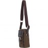 Fenland Canvas & Leather Body Bag - Brandy/Green FEN750