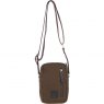 Fenland Canvas & Leather Body Bag - Brandy/Green FEN750