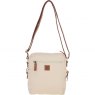Fenland Canvas & Leather Crossbody Bag - Tan/Cream FEN752