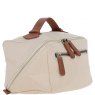 Fenland Canvas & Leather Wash Bag -Tan/Cream FEN759