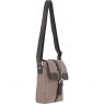 Fenland Canvas & Leather Crossbody Bag - Mud/Grey FEN753