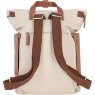Fenland Canvas & Leather Backpack - Tan/Cream FEN755