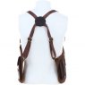 Fenland England Trailmark Chest Utility Pouch Set - Brandy/Green FEN761