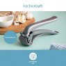 KitchenCraft Easy Clean Garlic Press with 360° Opening Mechanism