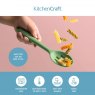 KitchenCraft Silicone Slotted Spoon - Green