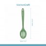 KitchenCraft Silicone Slotted Spoon - Green