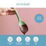 KitchenCraft Silicone Spoon Spatula - Green
