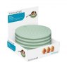 KitchenCraft Silicone 20cm Round Trivet - Light / Dark Green