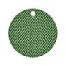 KitchenCraft Silicone 20cm Round Trivet - Light / Dark Green
