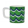 La Cafetière Ceramic Espresso Cup Green Cyan Tides 120ml
