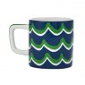 La Cafetière Ceramic Espresso Cup - Blue Cyan Tides 120ml
