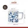 La Cafetière Ceramic Espresso Cup - White Blu Fiorato 120ml