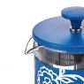La Cafetière Pisa 8 Cup 1L Stainless Steel Cafetiere - Blu Fiorato