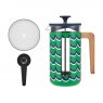 La Cafetière Pisa 8 Cup 1L Stainless Steel Cafetiere - Cyan Tides