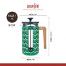 La Cafetière Pisa 8 Cup 1L Stainless Steel Cafetiere - Cyan Tides