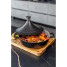 MasterClass 4L Cast Aluminium Tagine with Self Basting and Cone Lid - Black