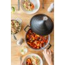 MasterClass 4L Cast Aluminium Tagine with Self Basting and Cone Lid - Black