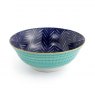 Mikasa Indigo Chevron Stoneware Ramen Bowl 21cm
