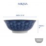 Mikasa Mikasa Red and Blue Arc Stoneware Ramen Bowl 21cm