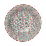 Mikasa Green and Blue Geometric Stoneware Ramen Bowl 21cm