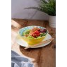 Mikasa Yellow and Blue Geometric Stoneware Ramen Bowl 21cm