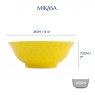 Mikasa Yellow and Blue Geometric Stoneware Ramen Bowl 21cm