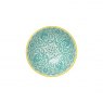 Mikasa Yellow and Blue Geometric Stoneware Nibble Bowl 12cm