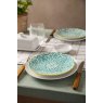 Mikasa Yellow and Blue Geometric Stoneware Side Plate 18cm
