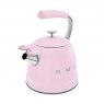 SMEG 50's Style Whistling Kettle - Pink