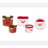 Santa or Reindeer Storage Baskets - 2 Assorted Designs