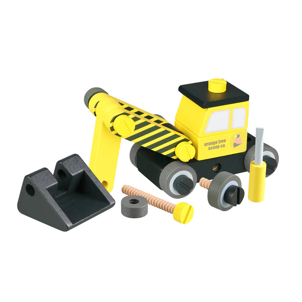 Orange Tree Toys Buildable Digger