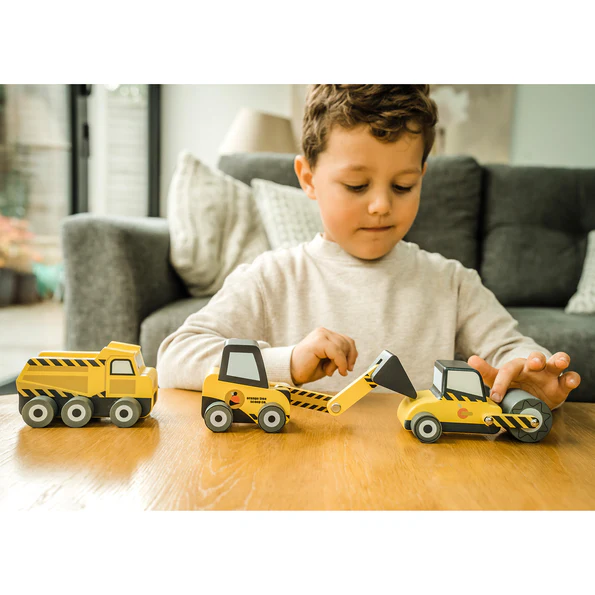 Orange Tree Toys Roadworks Vehicles Set of 3
