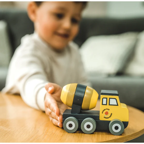 Orange Tree Toys Cement Mixer Truck