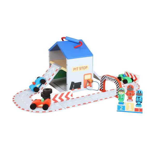 Orange Tree Toys Racing Track Play Set
