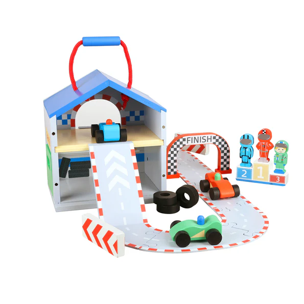 Orange Tree Toys Racing Track Play Set