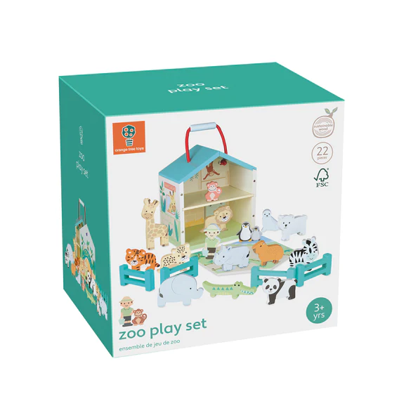Orange Tree Toys Zoo Play Set