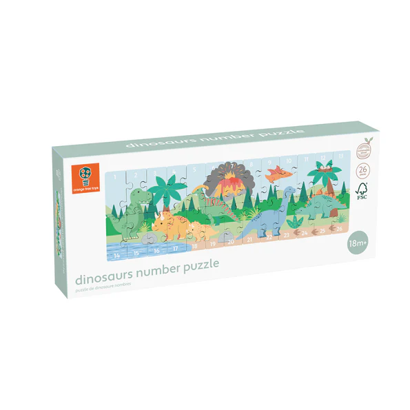 Orange Tree Toys Dinosaur Number Puzzle