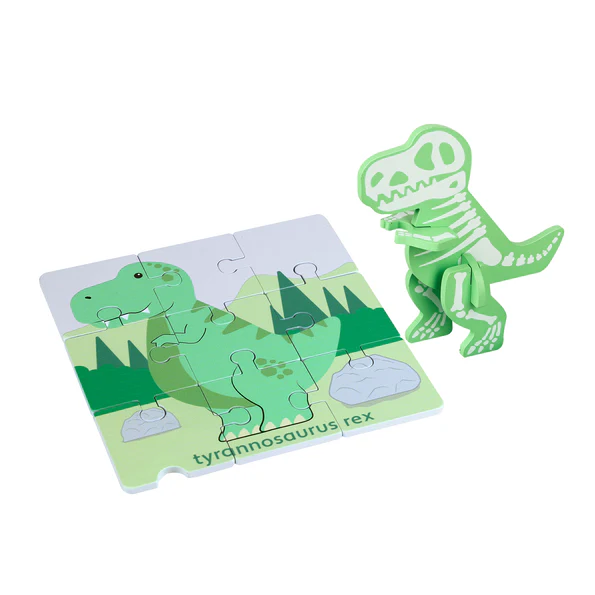 Orange Tree Toys T-Rex Dig Puzzle & 3D Model