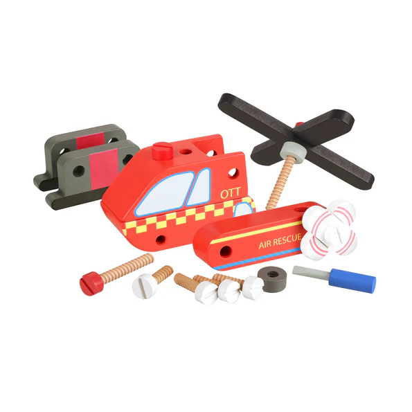 Orange Tree Toys Buildable Helicopter