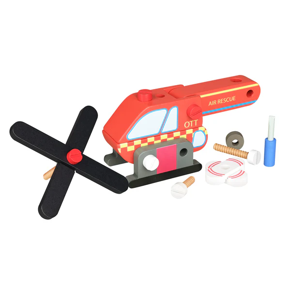 Orange Tree Toys Buildable Helicopter