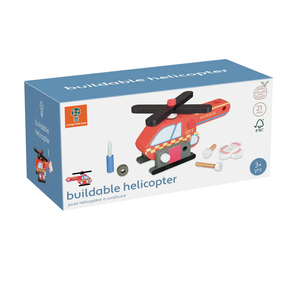 Orange Tree Toys Orange Tree Toys Buildable Helicopter