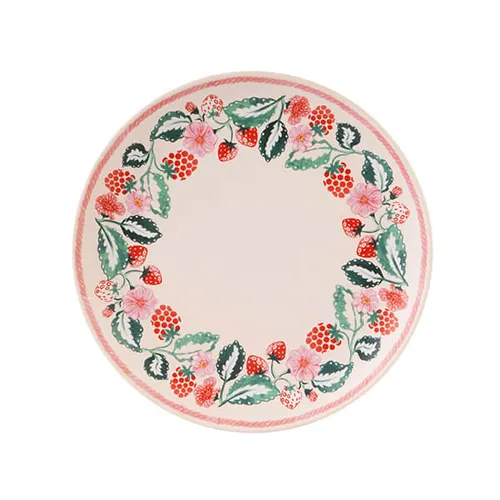Cath Kidston Raspberry Set of 4 Melamine Dinner Plates