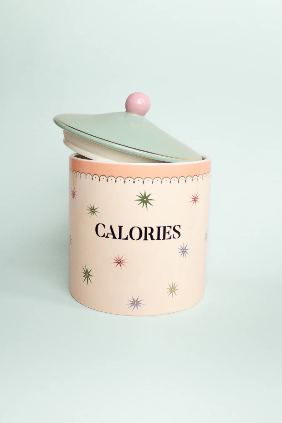 Yvonne Ellen Biscuit Jar - Slogan Calories